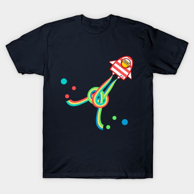 Owl in Space T-Shirt by This Cute Eel